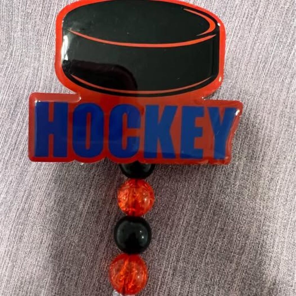 Hockey 3inch Badge reels custom